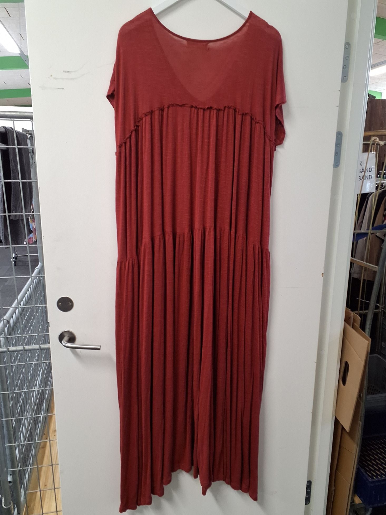 Eva Go Diva bordeaux rød sommerkjole