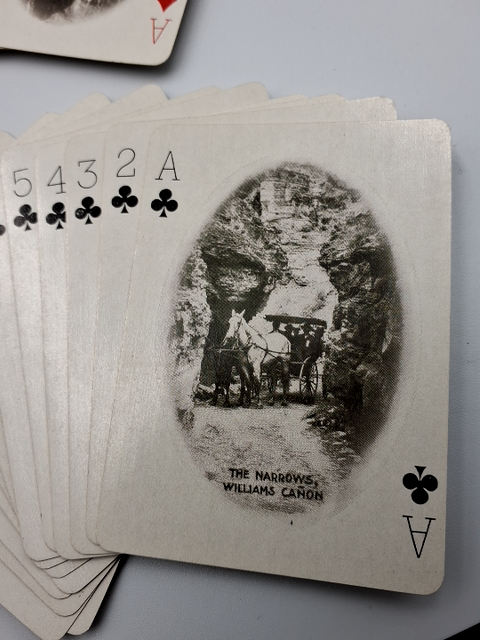 Vintage souvenir The Rocky Mountin playing cards
