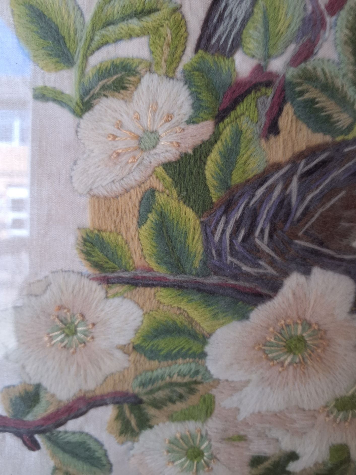 Broderet fuglebill3de