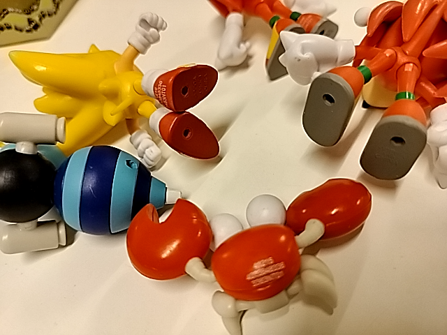 Lot 5x SEGA Jakks Pacific-figurer