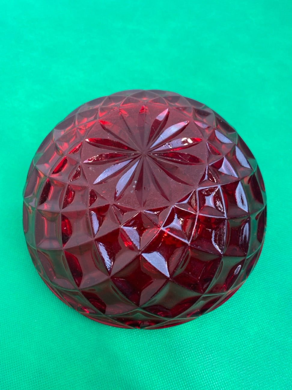 Rød Odin glasskål
