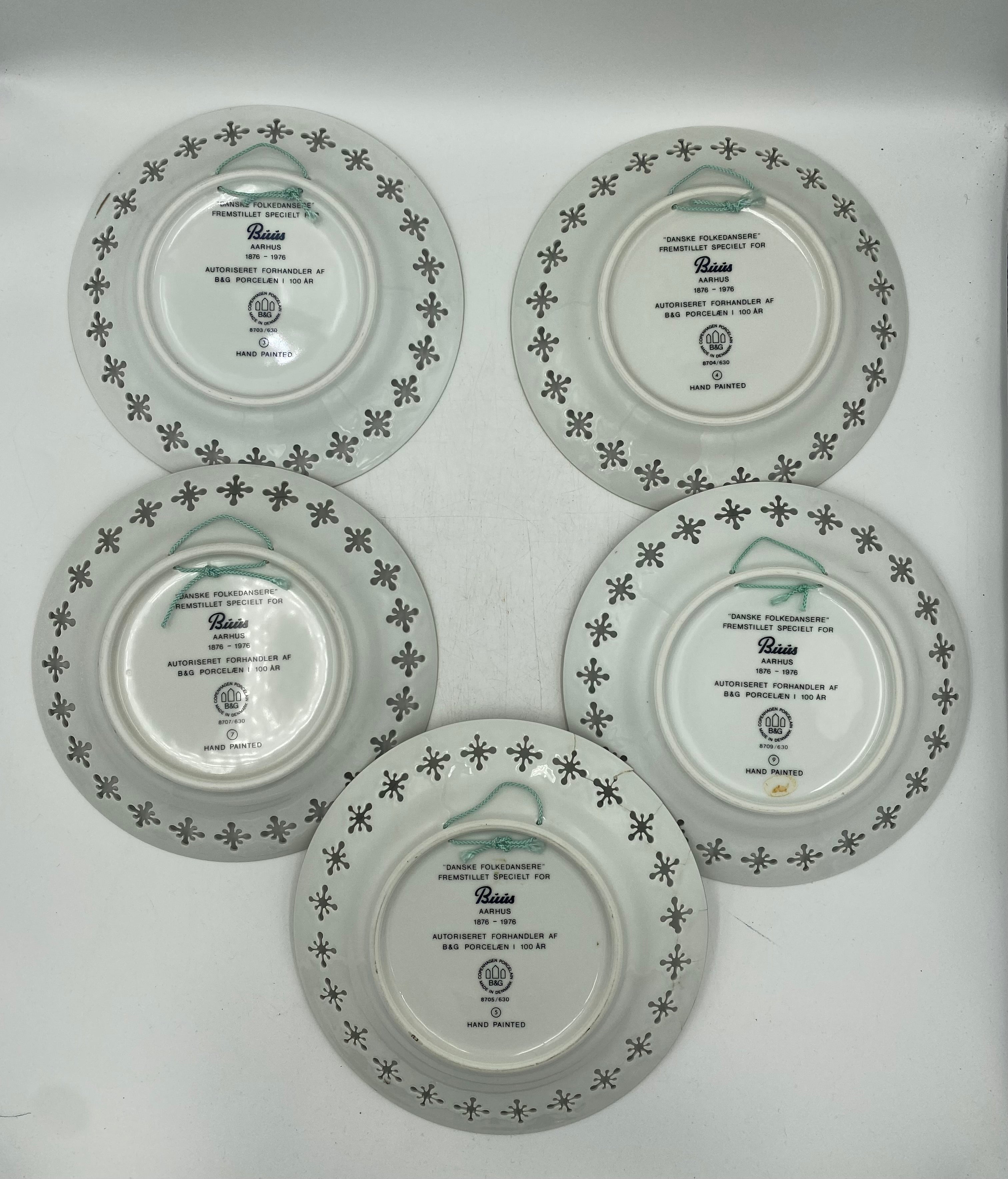 B&G - Folkedansere 5 stk. platter
