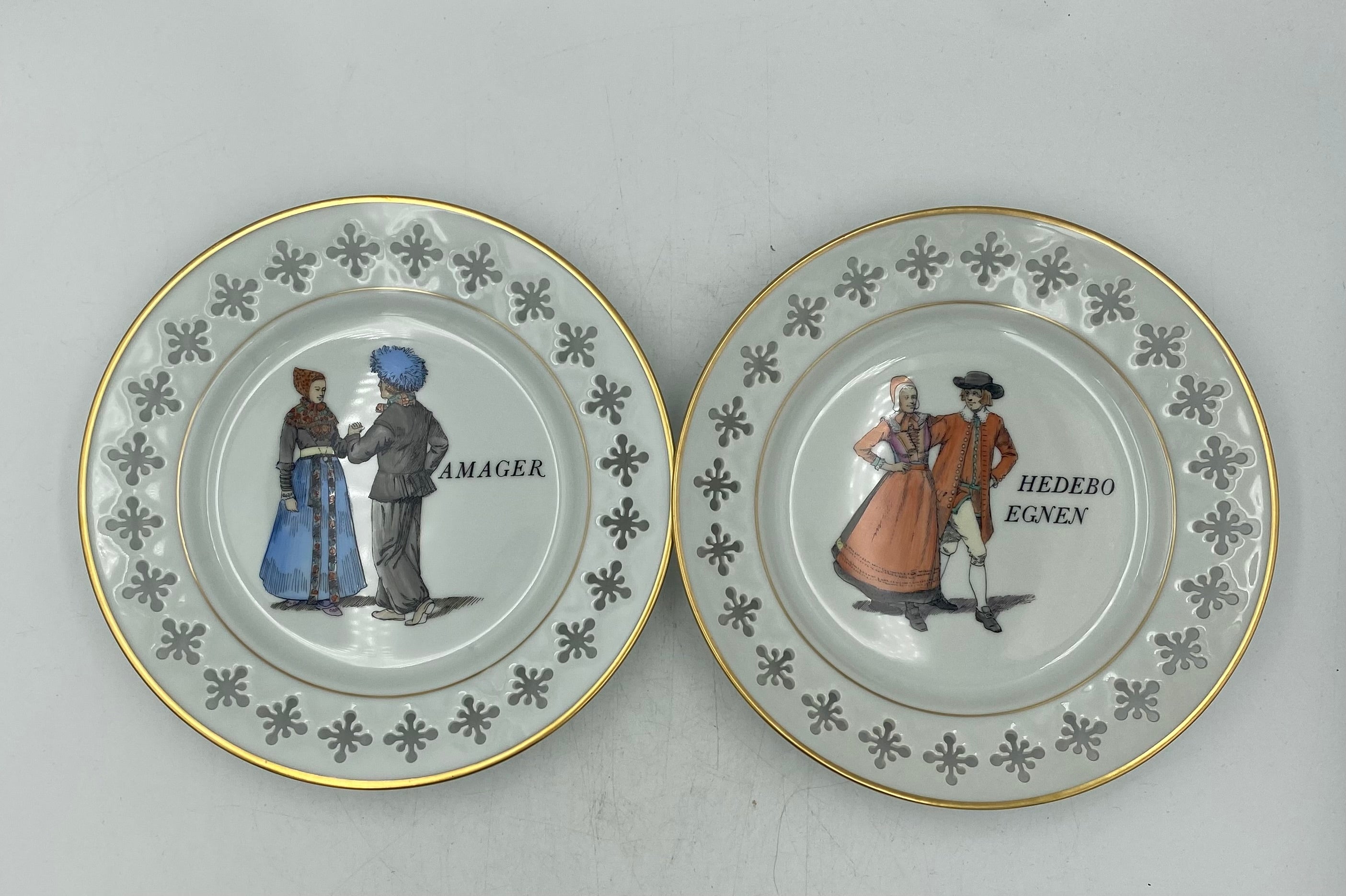 B&G - Folkedansere 5 stk. platter