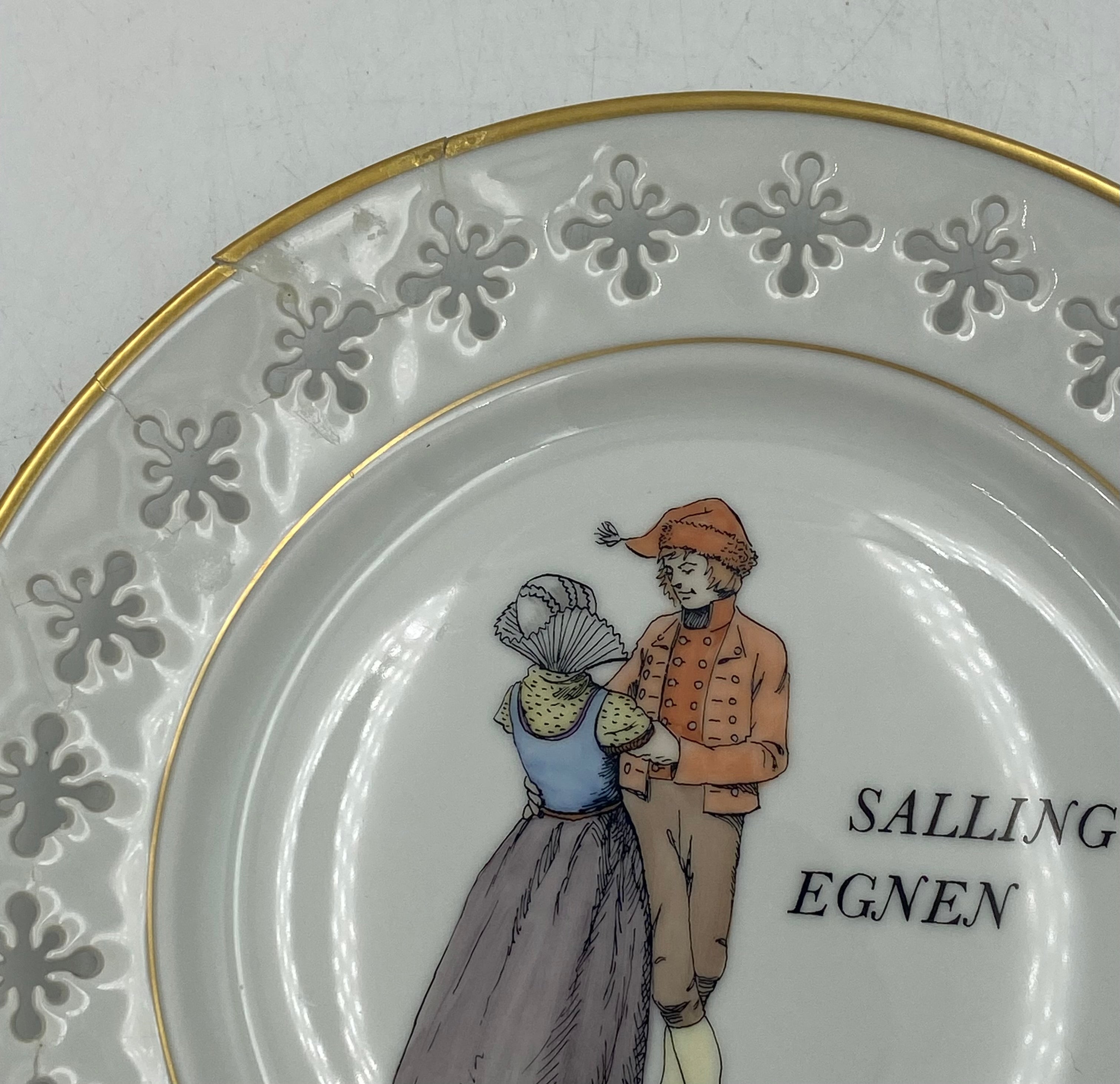 B&G - Folkedansere 5 stk. platter