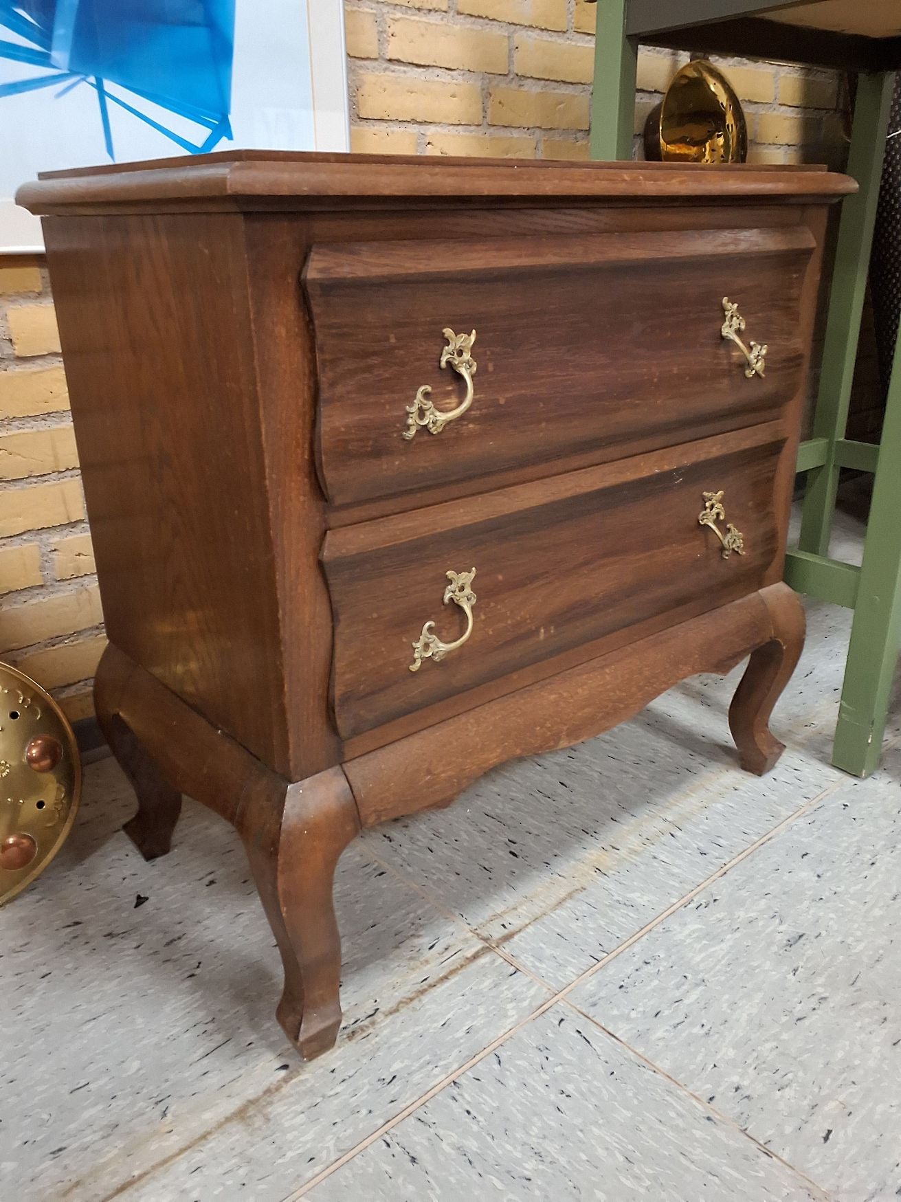 Lille vintage kommode træ