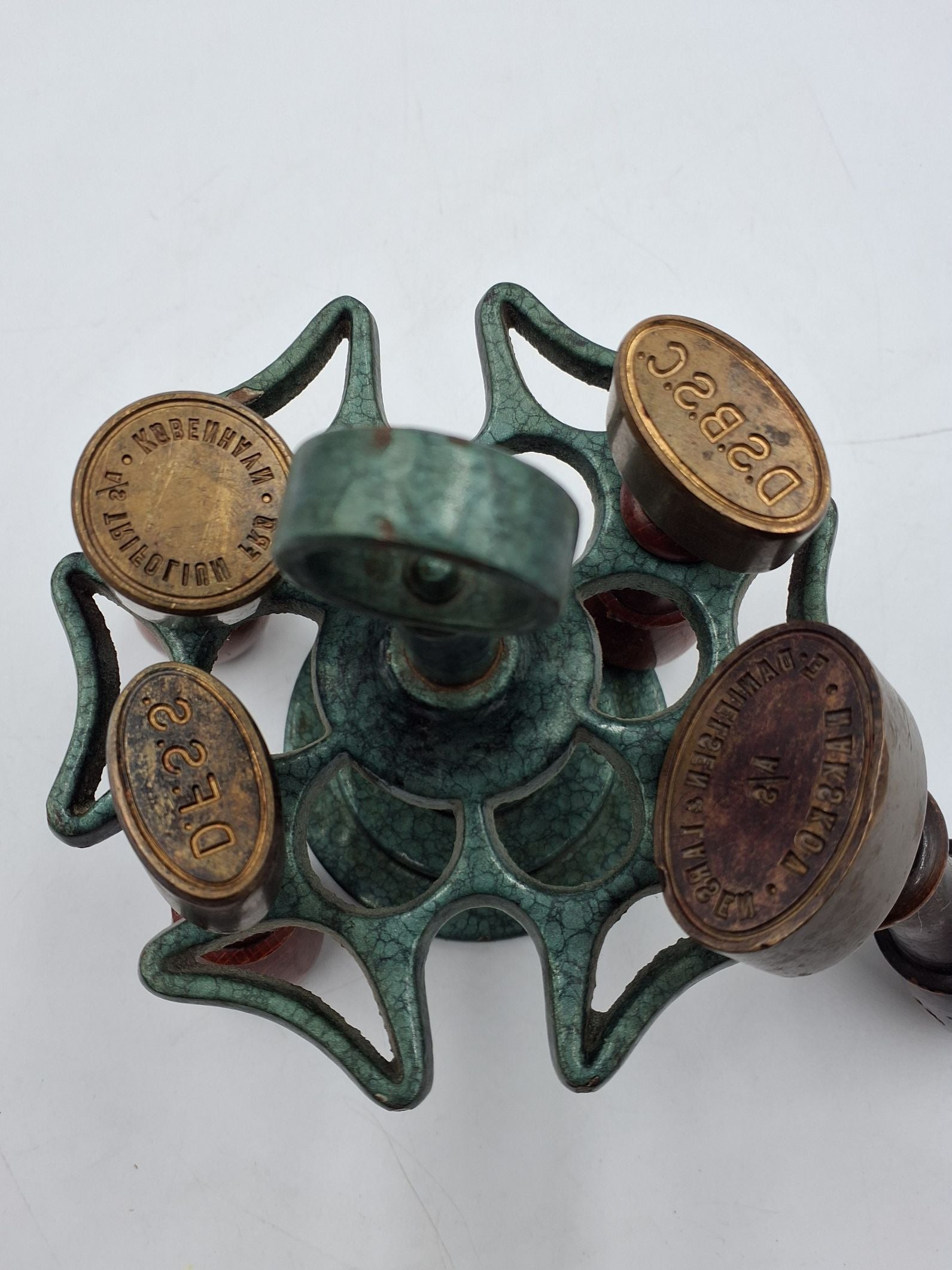 Vintage stempelholder med segl