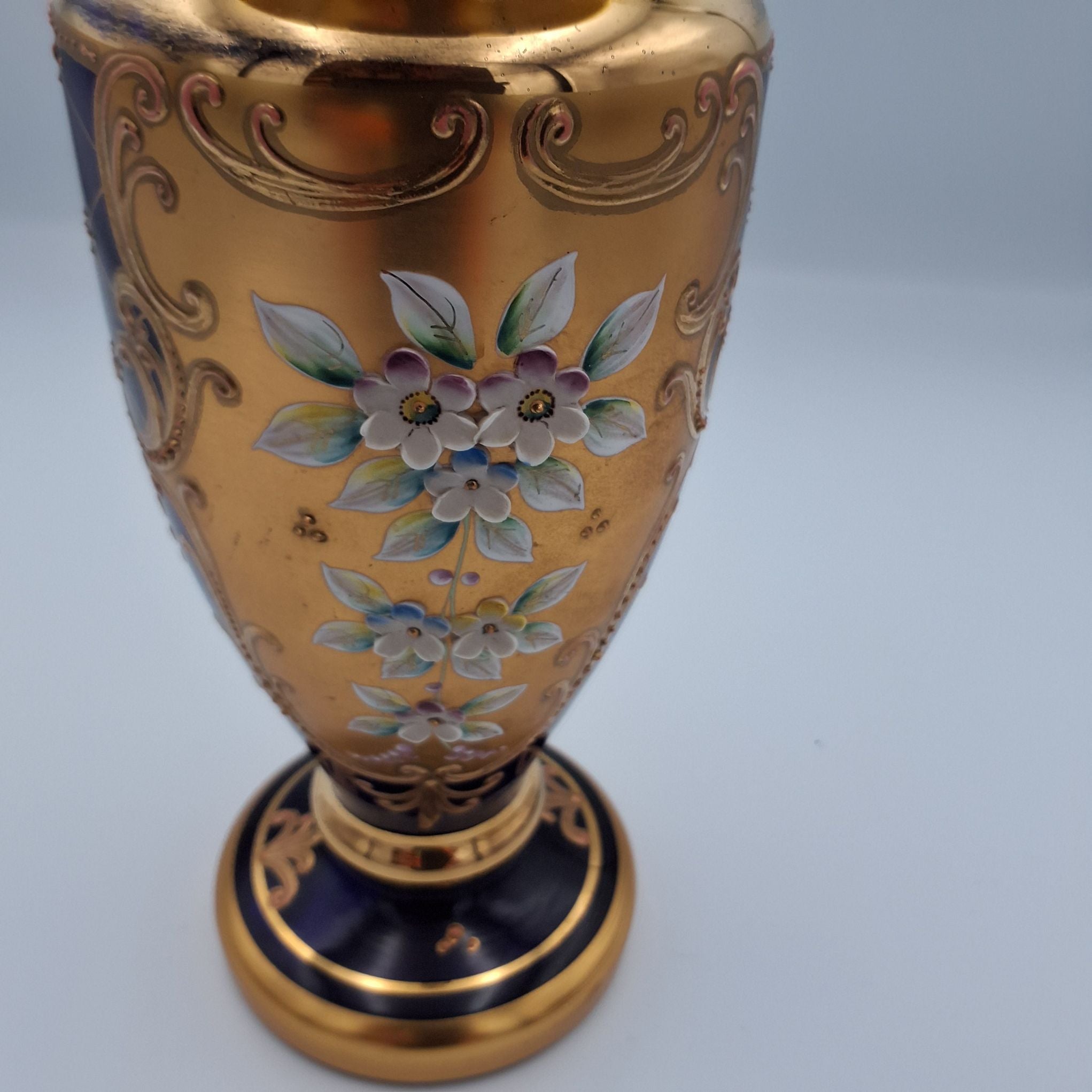 Vase m/24 karat guld