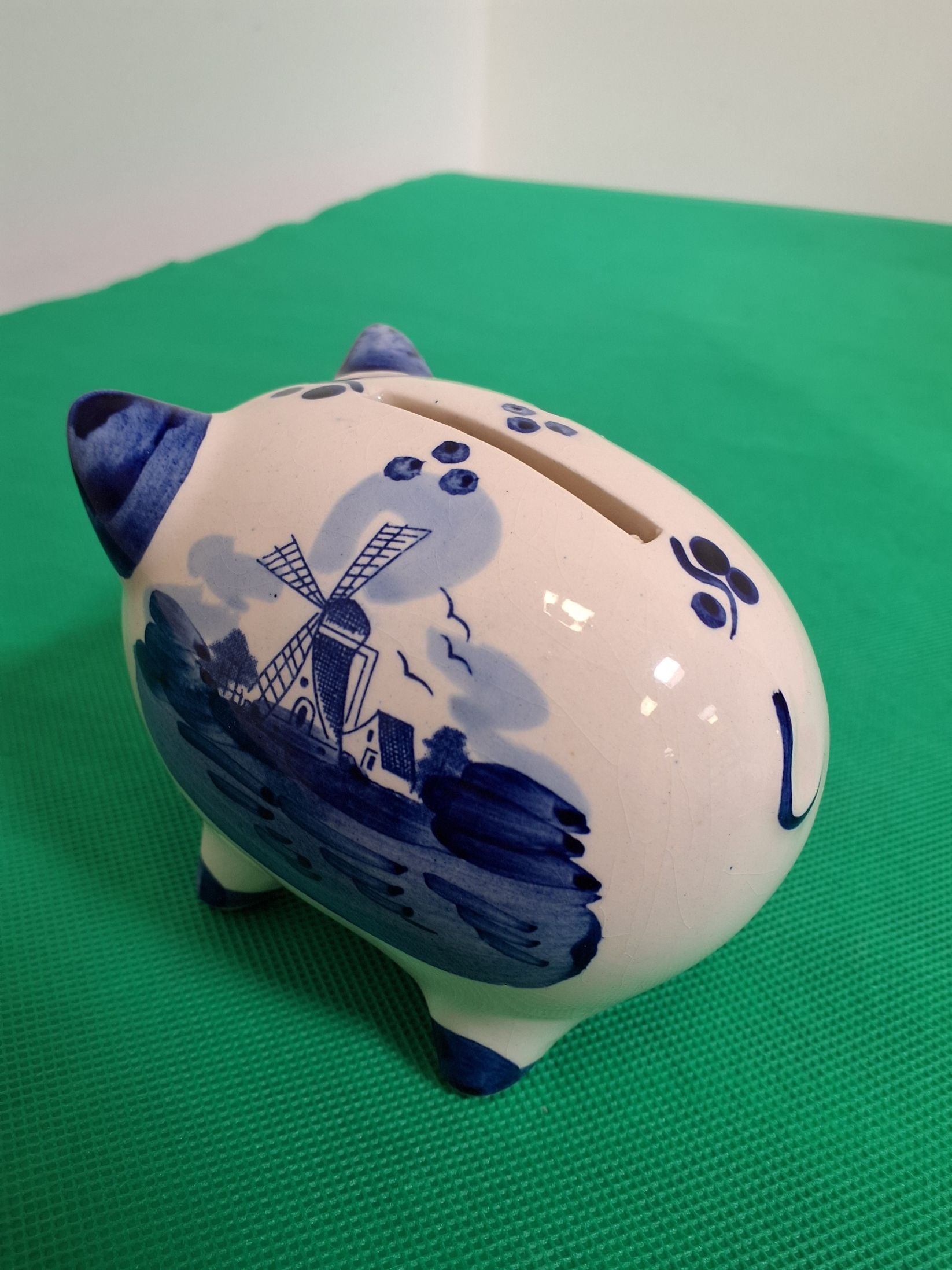 Delfts sparegris porcelæn