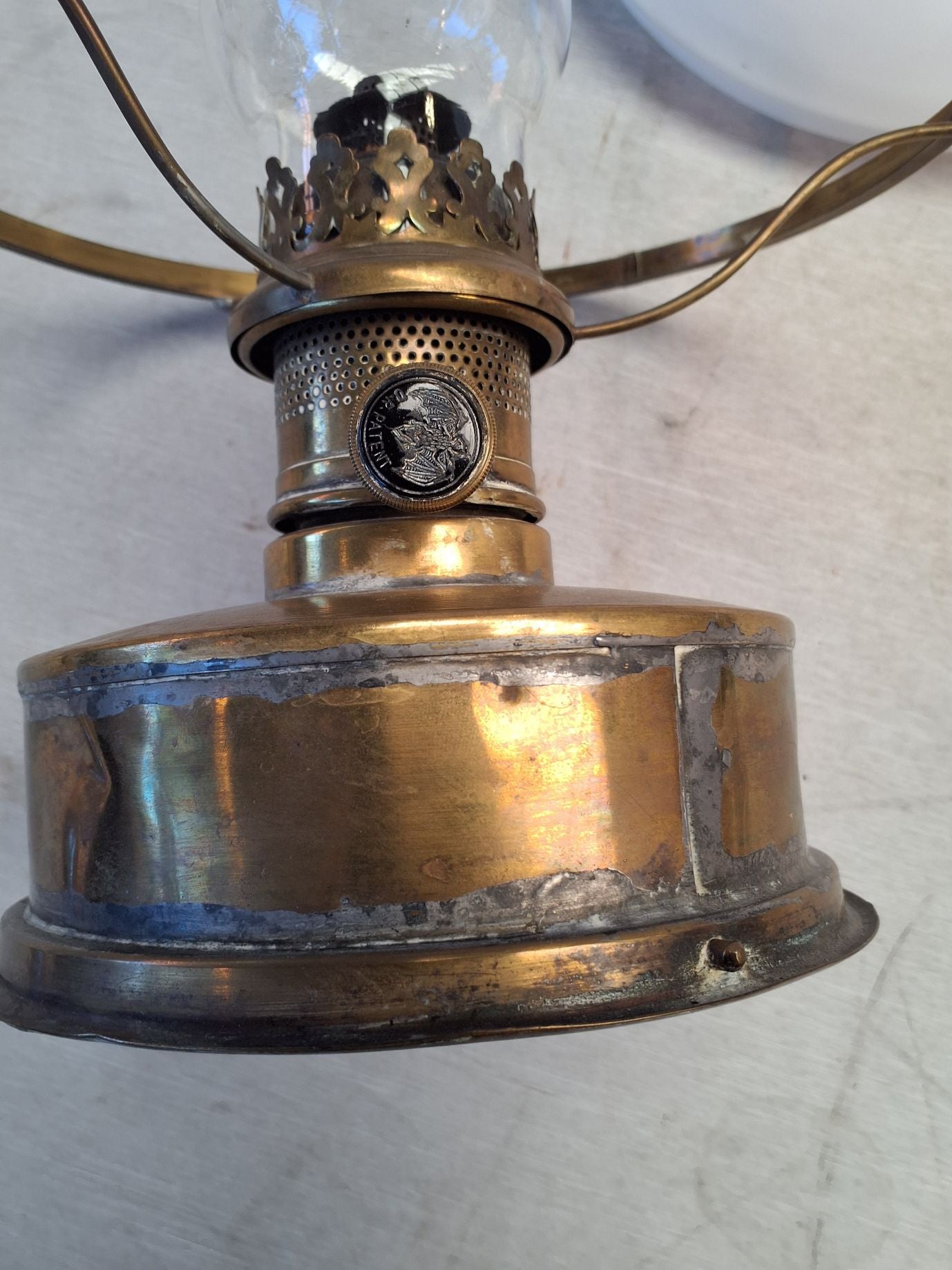 Old Danish Olie-Petroleumslampe
