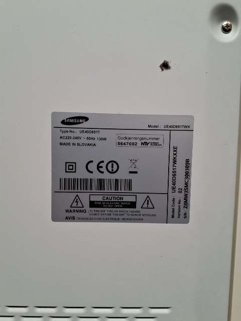 Samsung TV 40"
