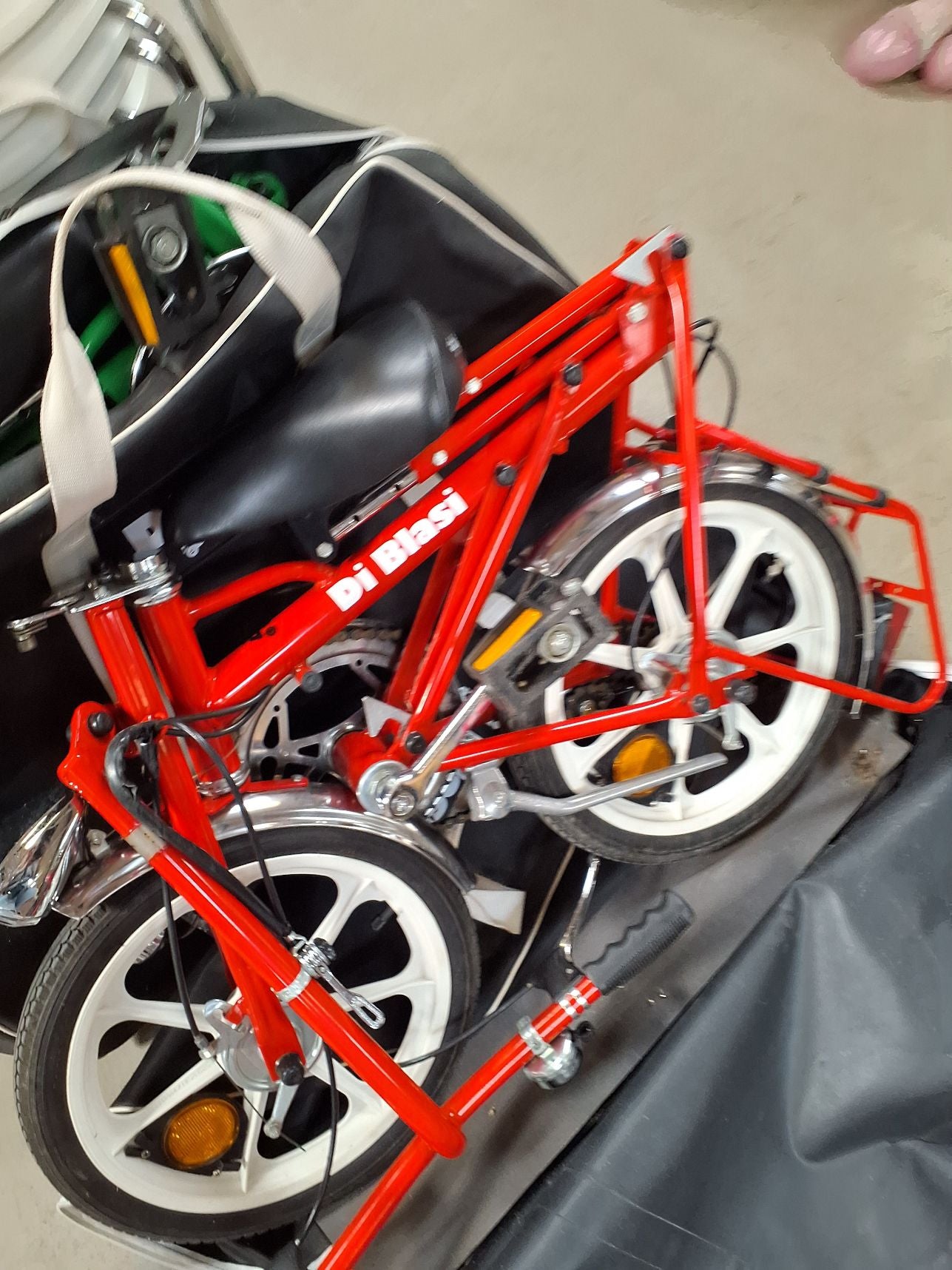 Rød di blasi foldecykel