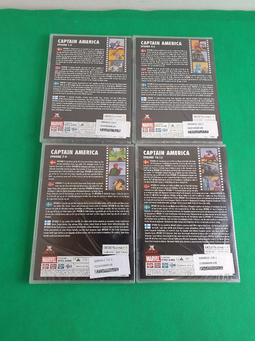 Dvd Captain America (Vol.1-4)