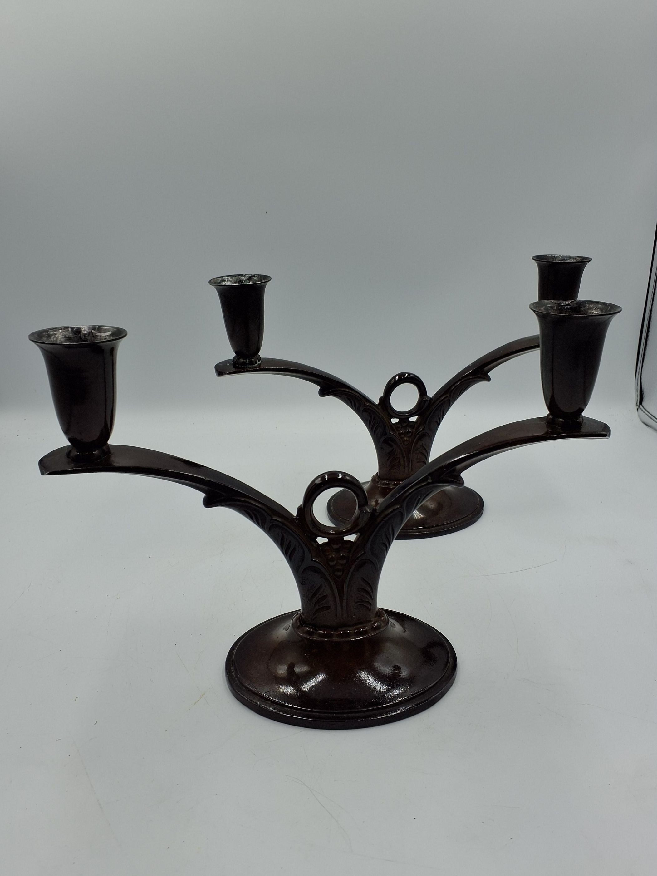 2 Art Nouveau kandalabre