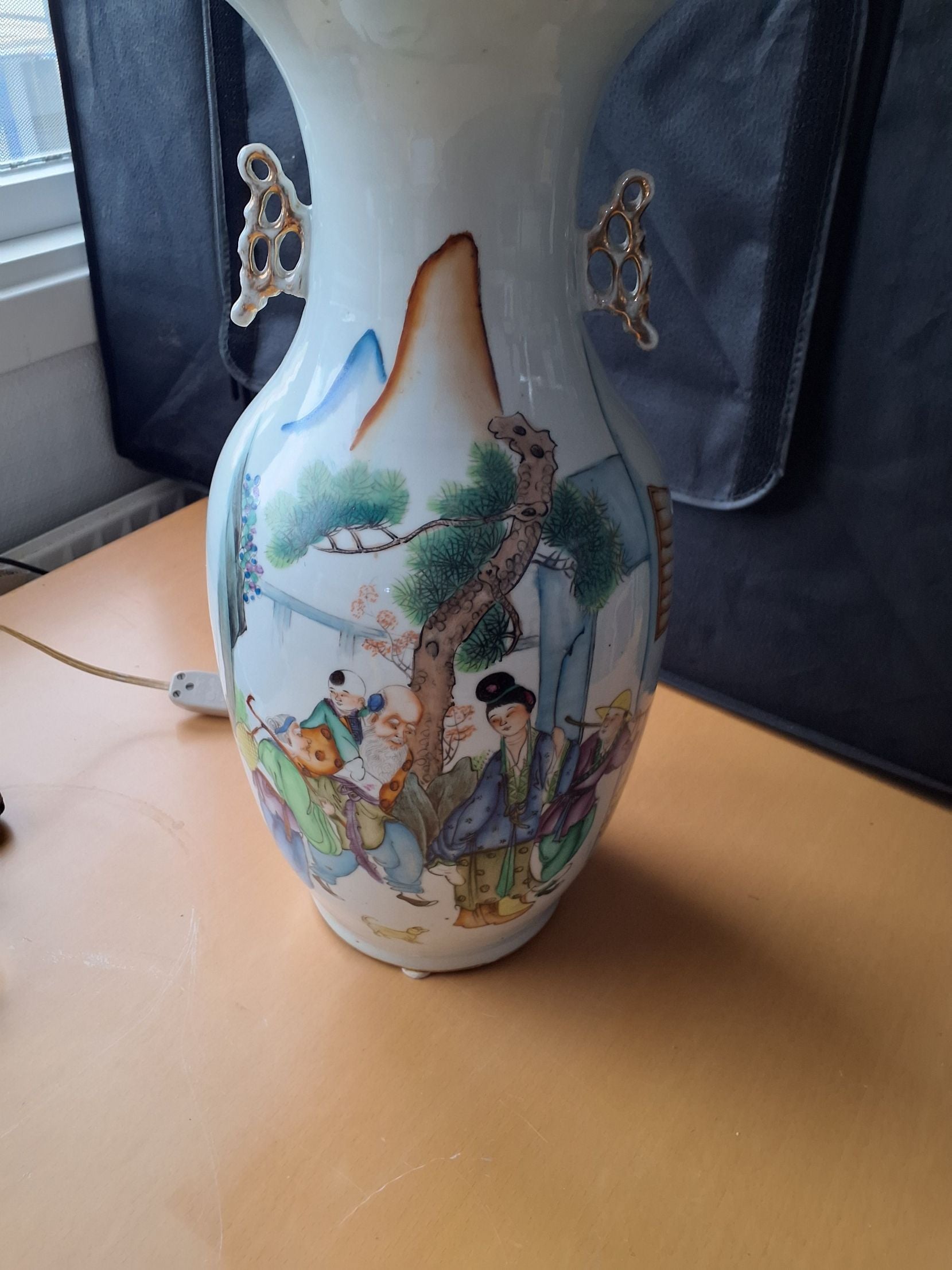 Kinesisk gulv lampe