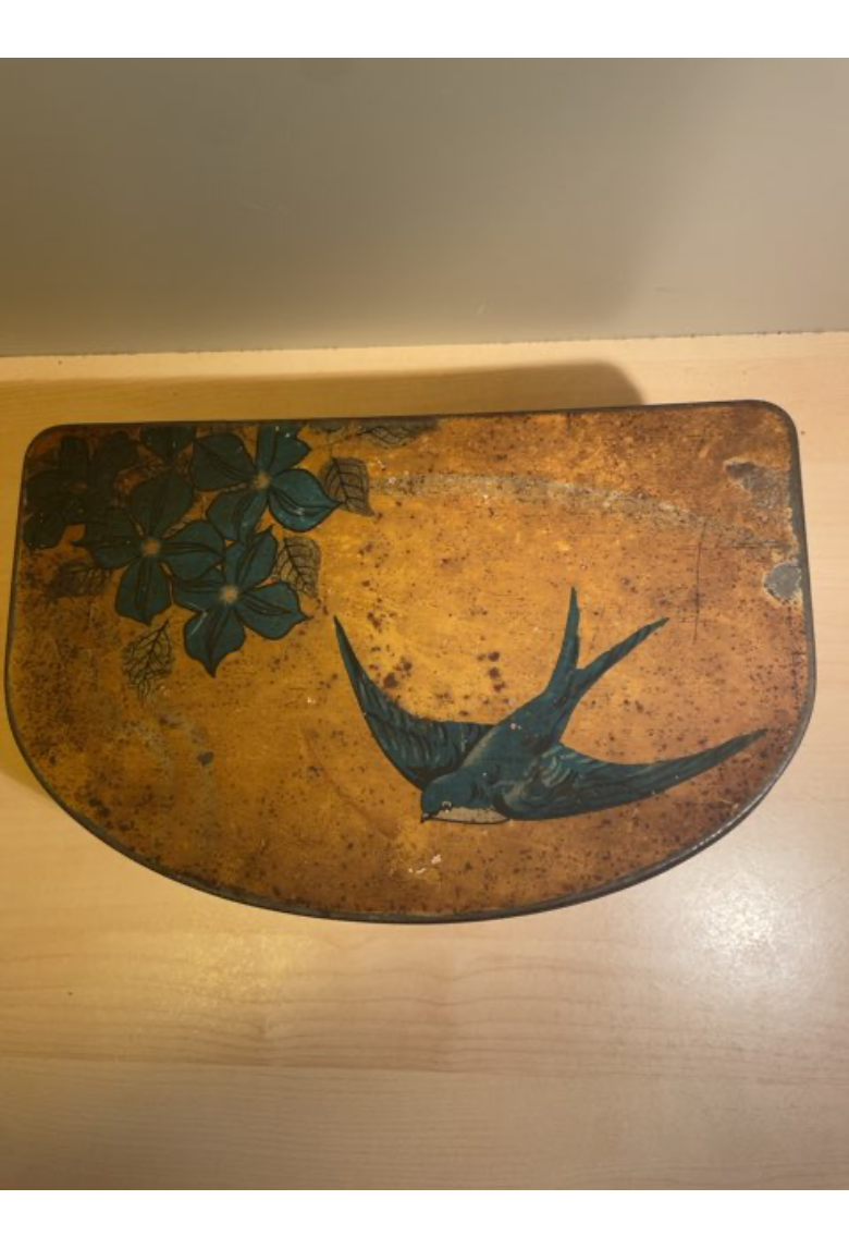 Vintage Blue Bird Toffee dåse
