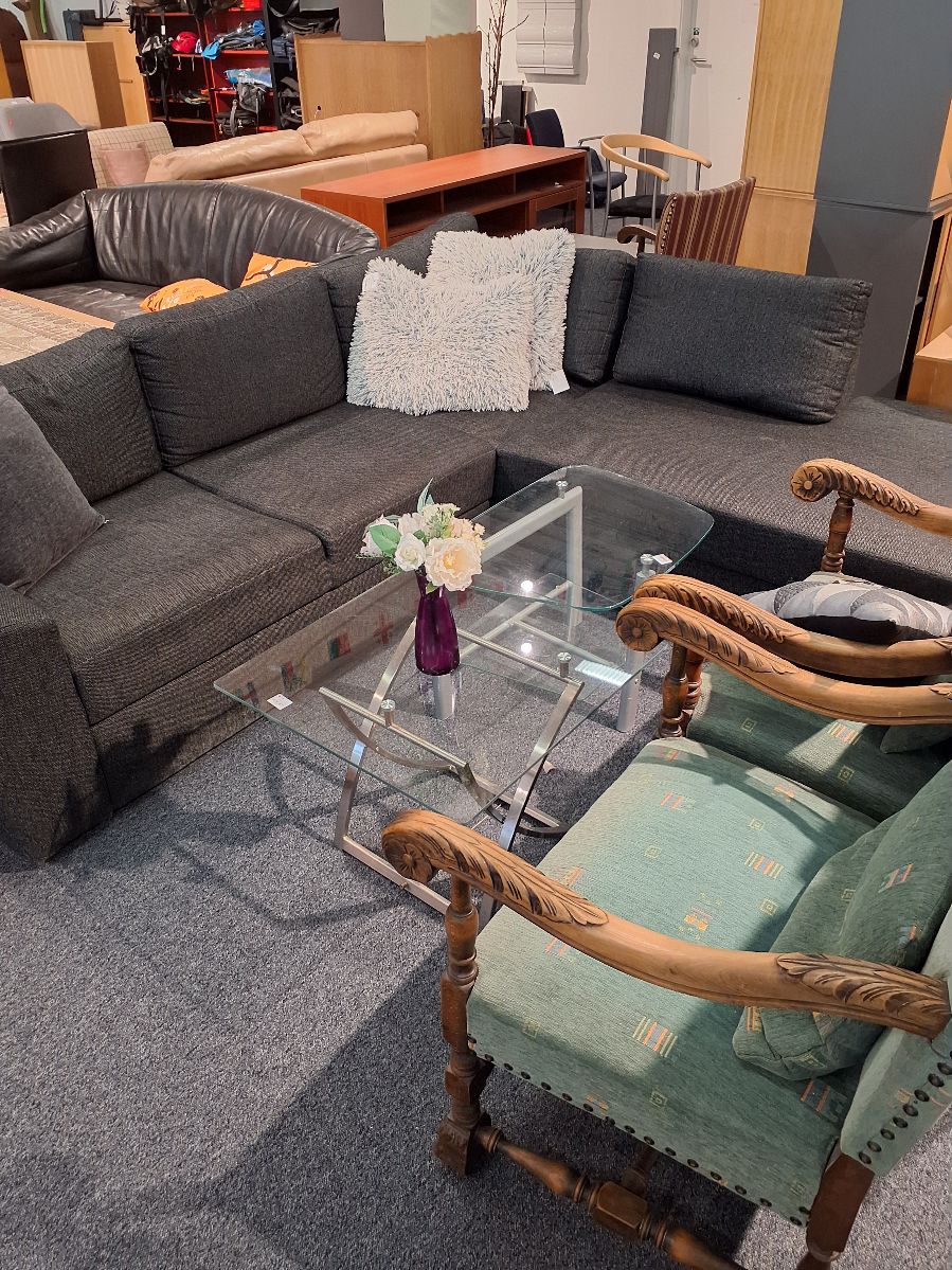 Sofa gråsort