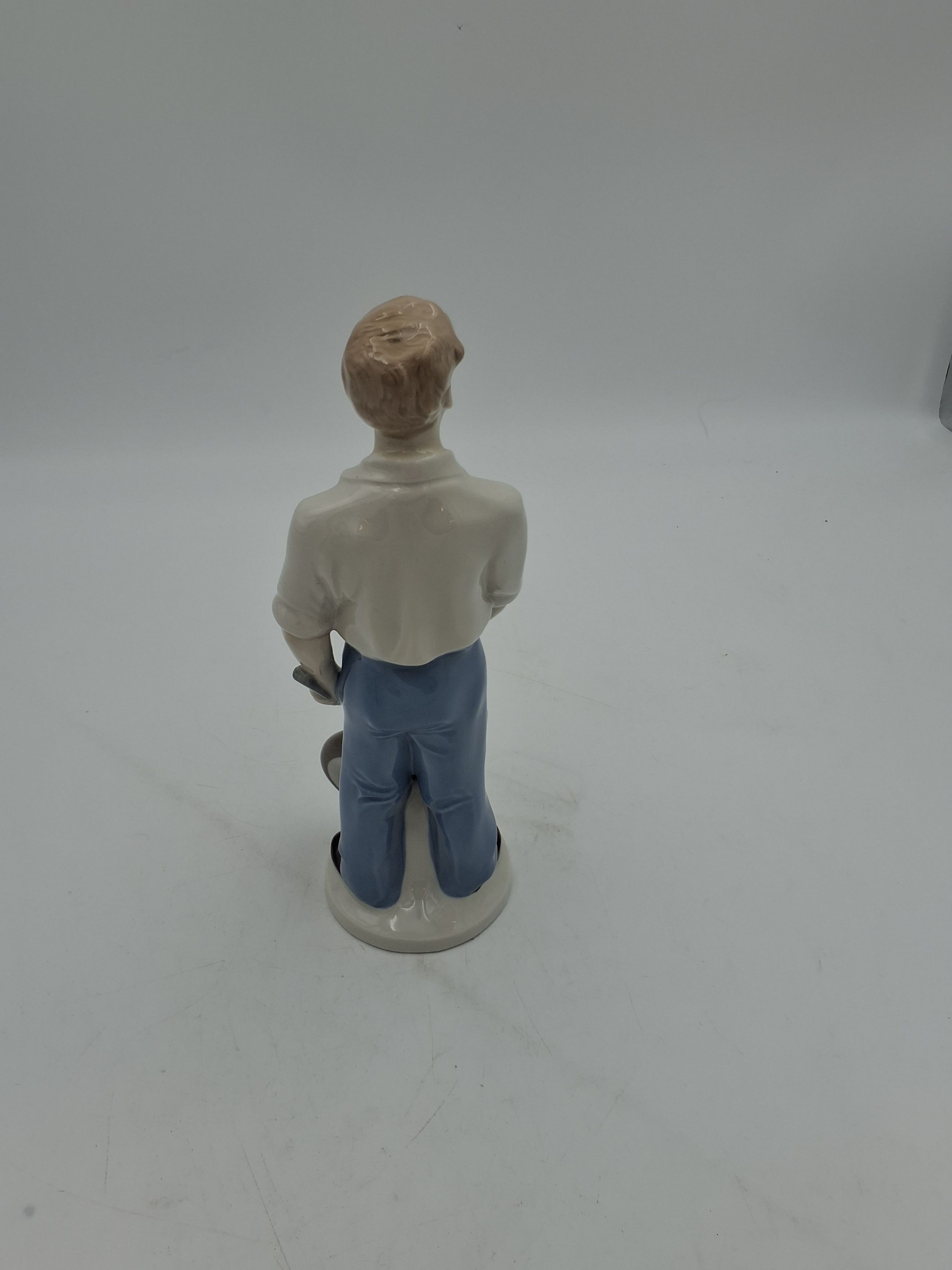 Tysk porcelænsfigur Krone-mekaniker