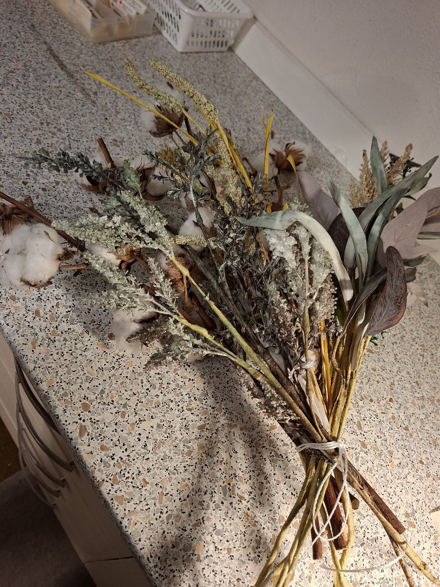 Tørrede blomster - stor buket
