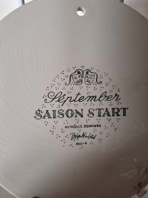 Bjørn Wiinblad platte - September