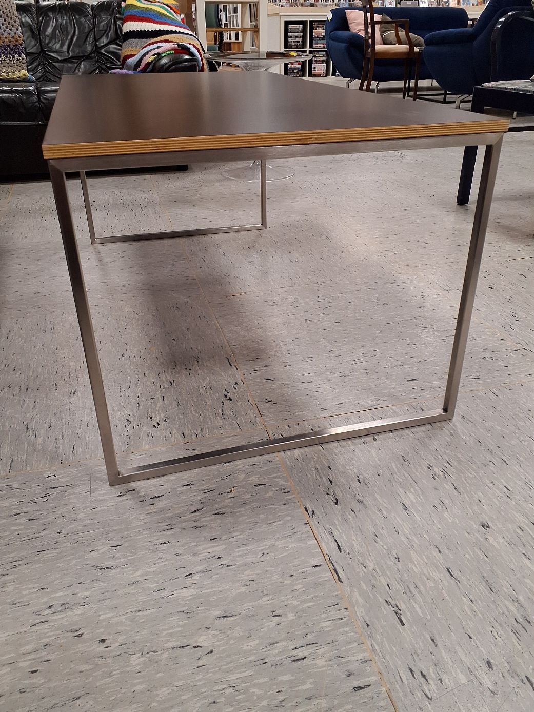 Rektangulært sofabord sort