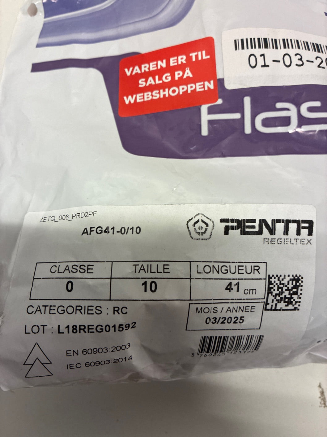 Regeltex gummihandsker