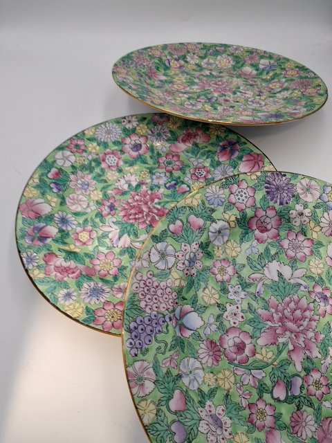 Kinesiske porcelænstallerkner