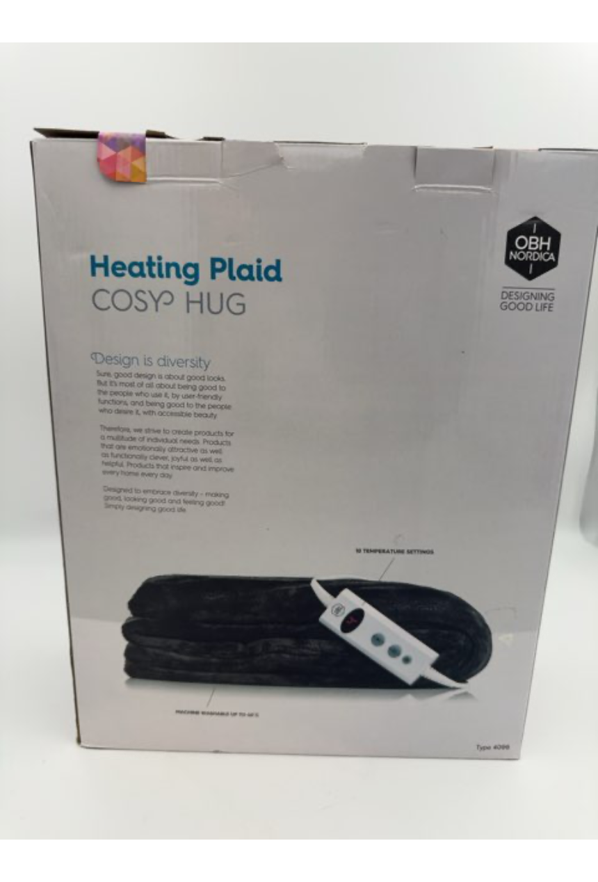 Varmetæppe OBH, Heating plaid, cosy hug
