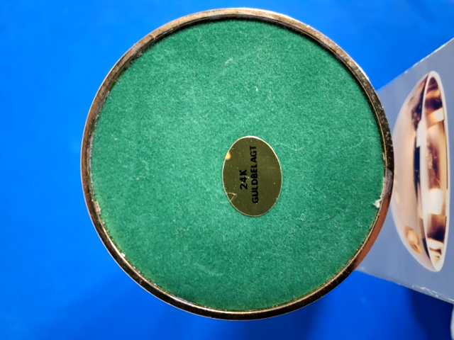 Fyrfadsstage 26 cm forgyldt