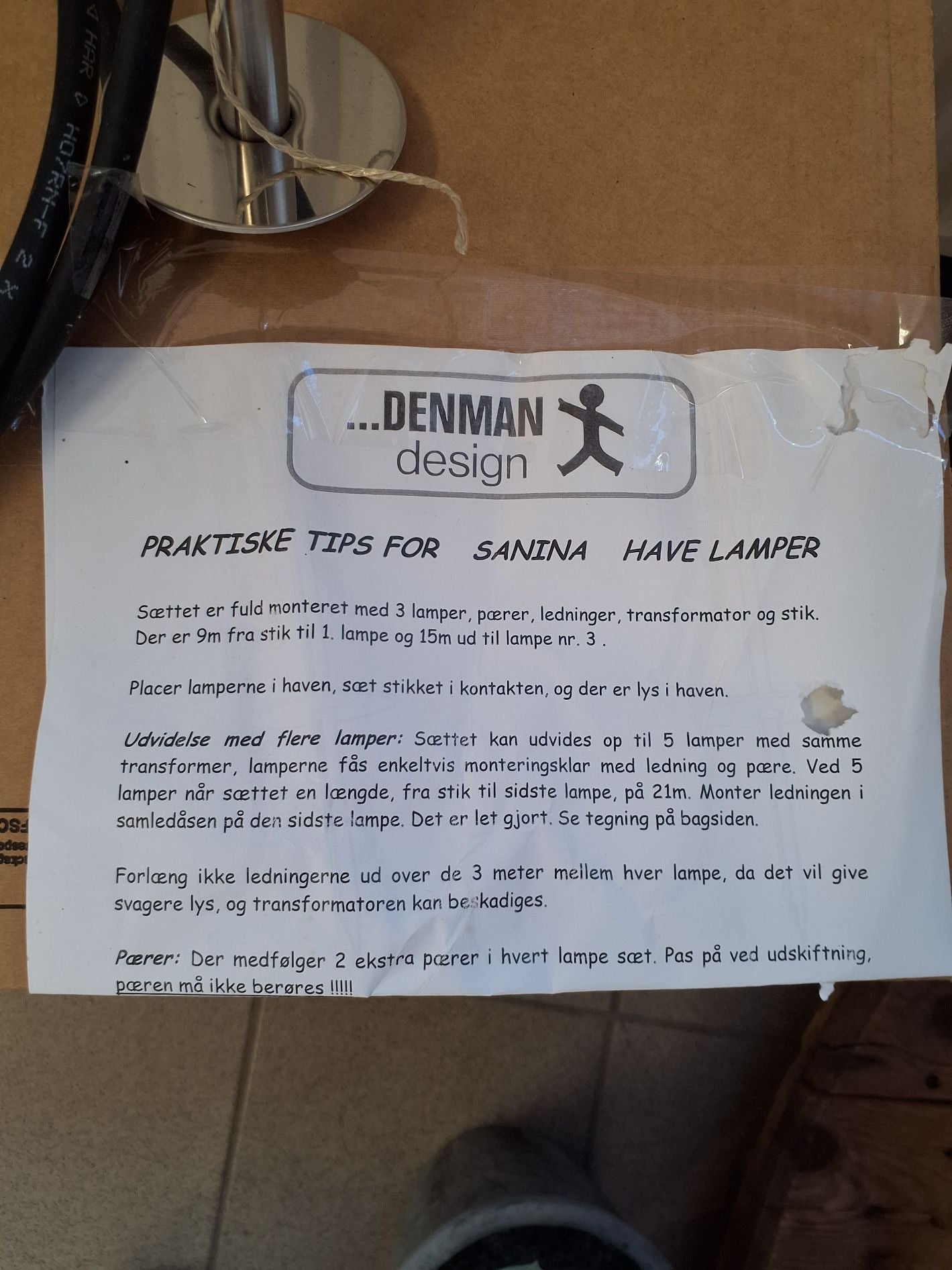 Denman Design - Sanina havelamper