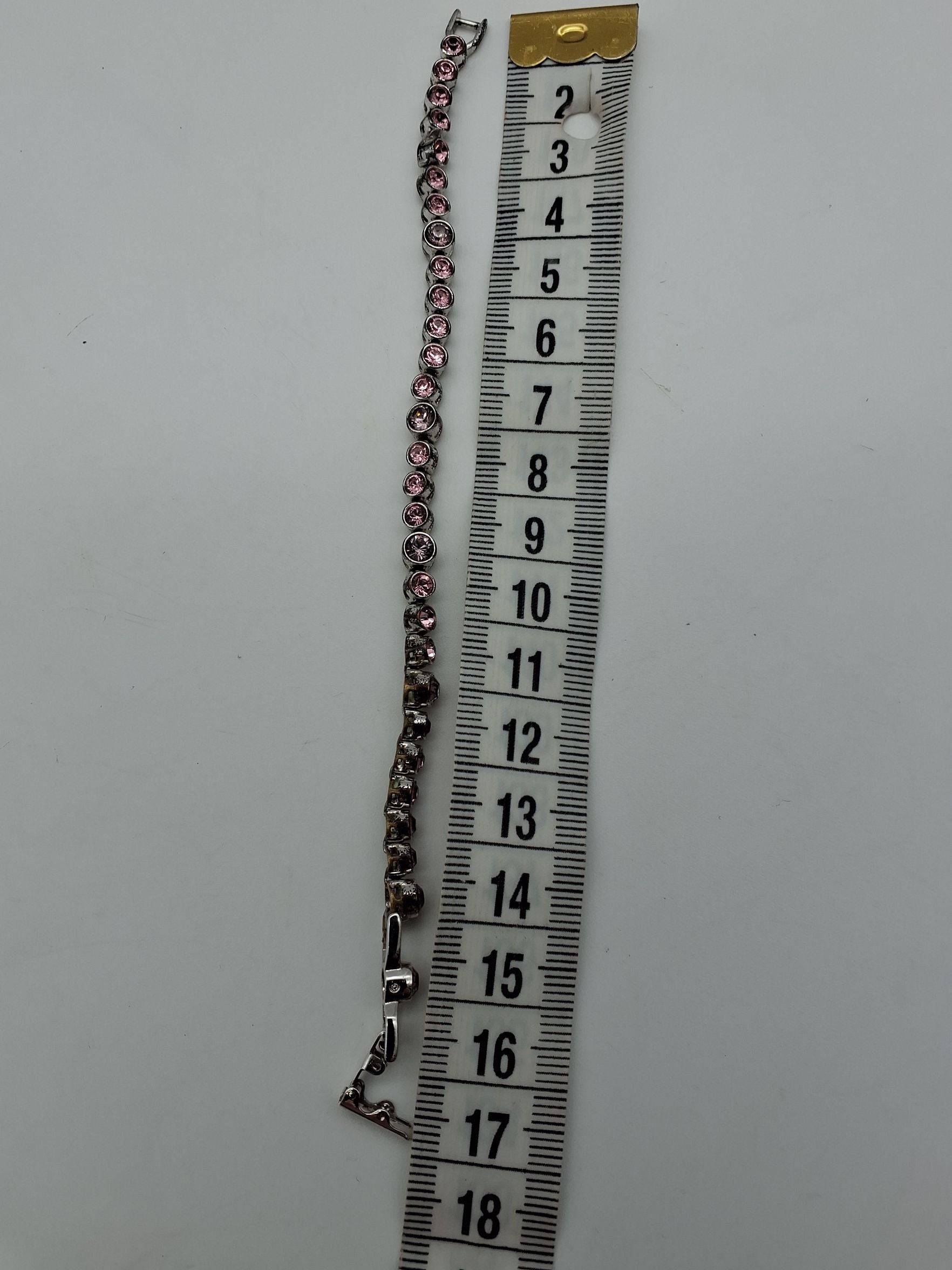 Swarowski lyserød armbånd