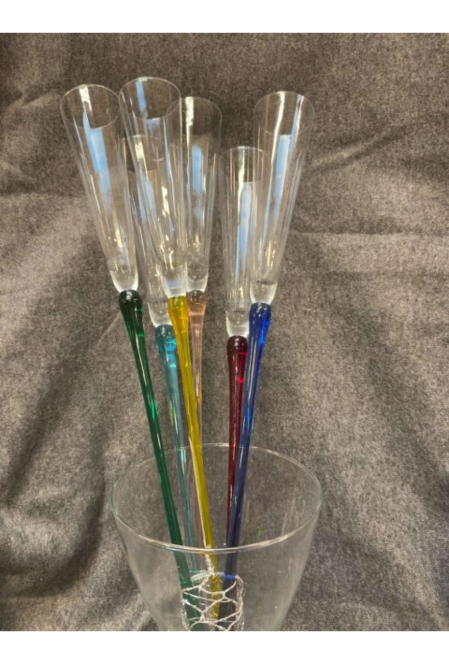 Champagneglas uden fod