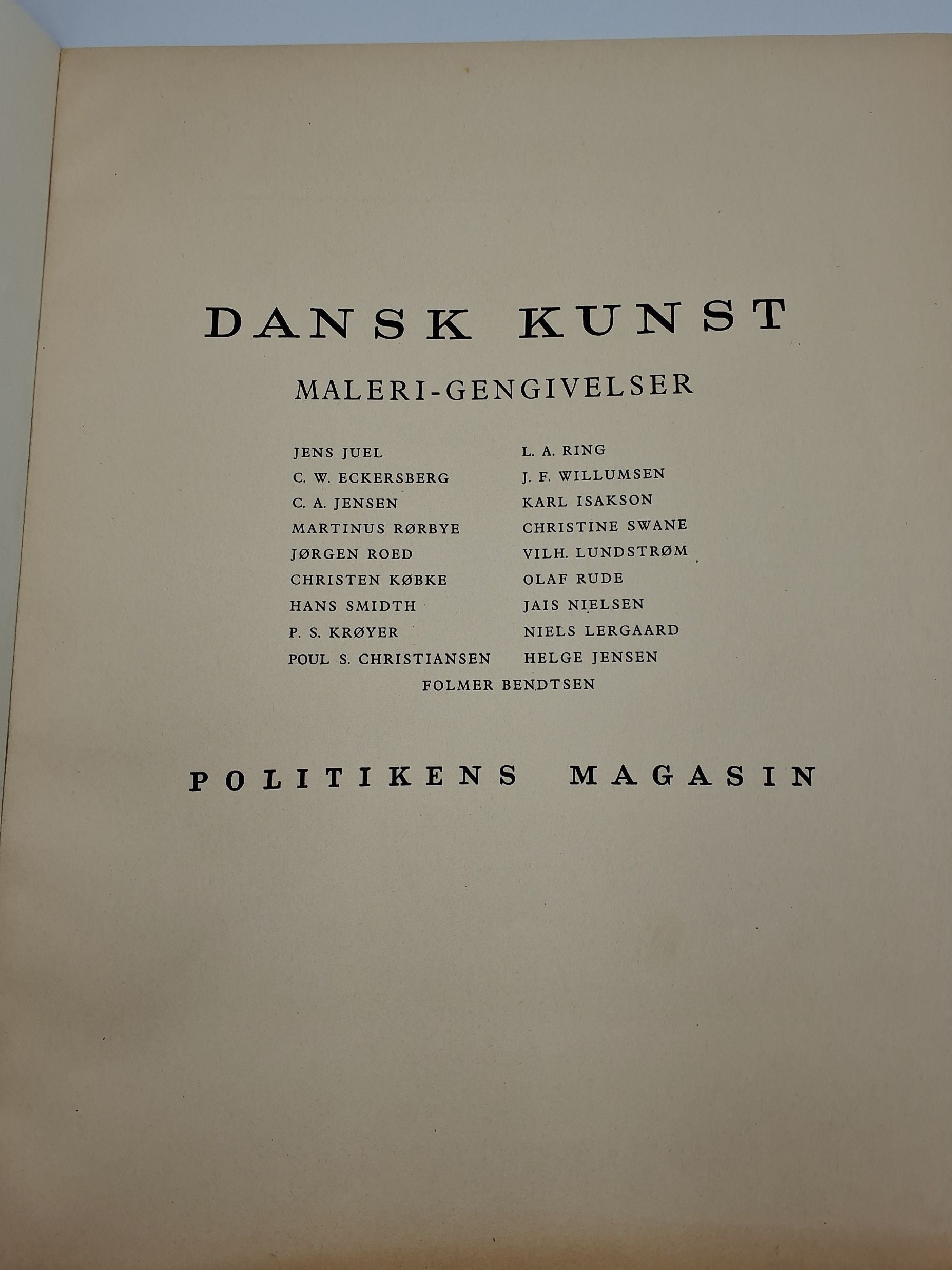 Kunsttryk Maleri-gengivelse 1942