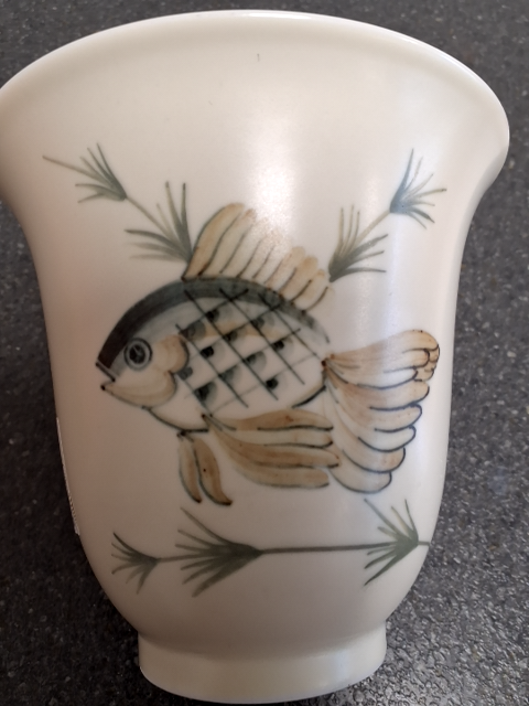 Lyngby vase fisk