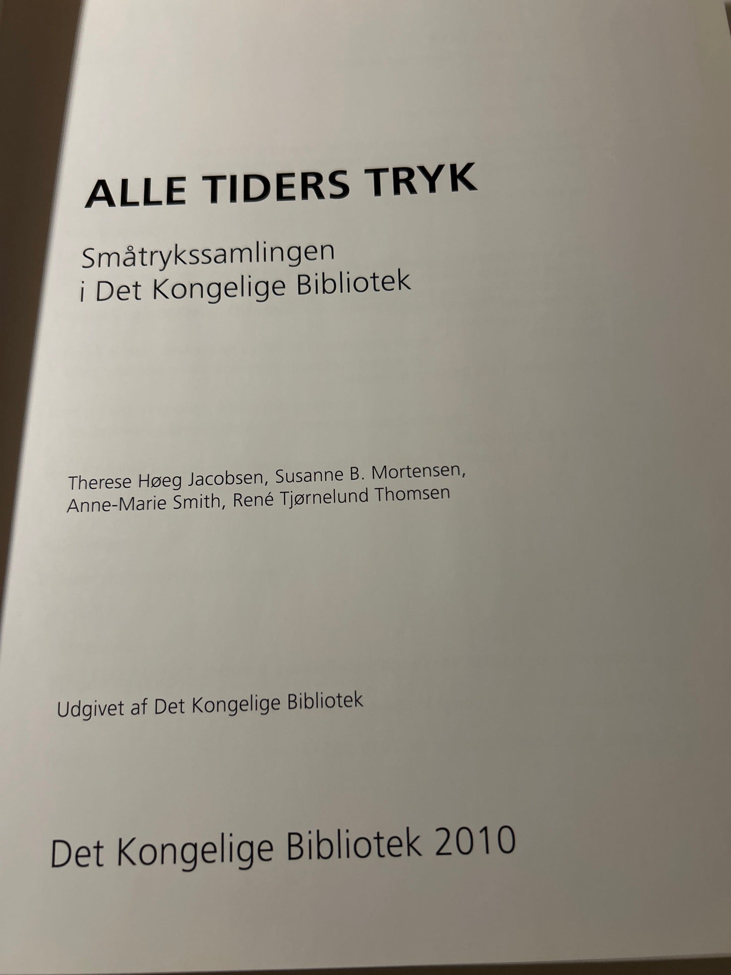 Alle tiders tryk