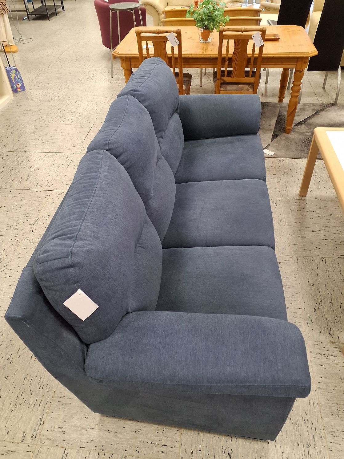 3 ps Blå sofa