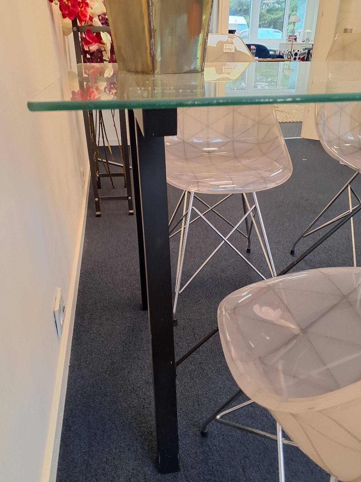 Glas spisebord