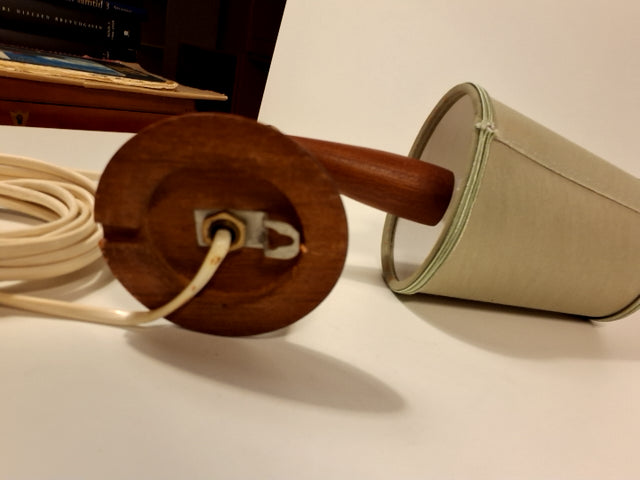 Teak træs lampe vægmontering