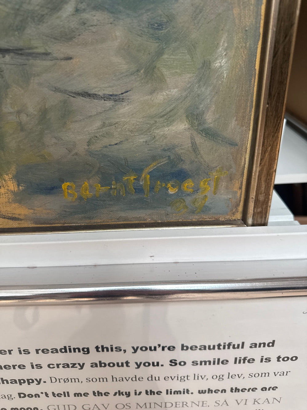Maleri m. En kirke