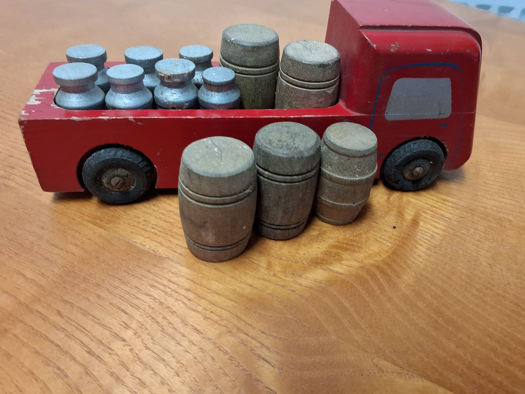 Vintage træbil