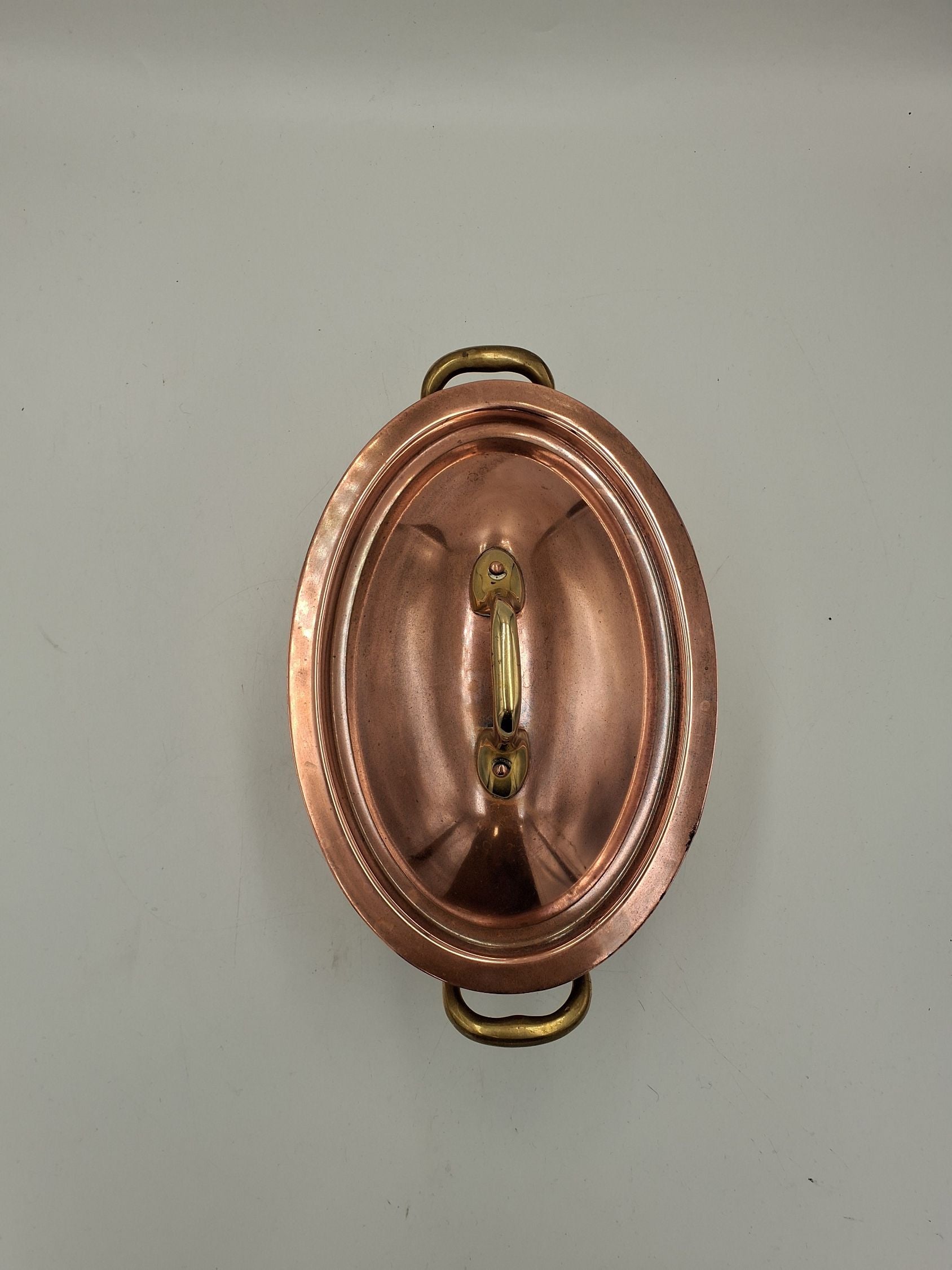 Oval kobber gryder