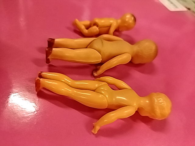 Små vintage dukker x3