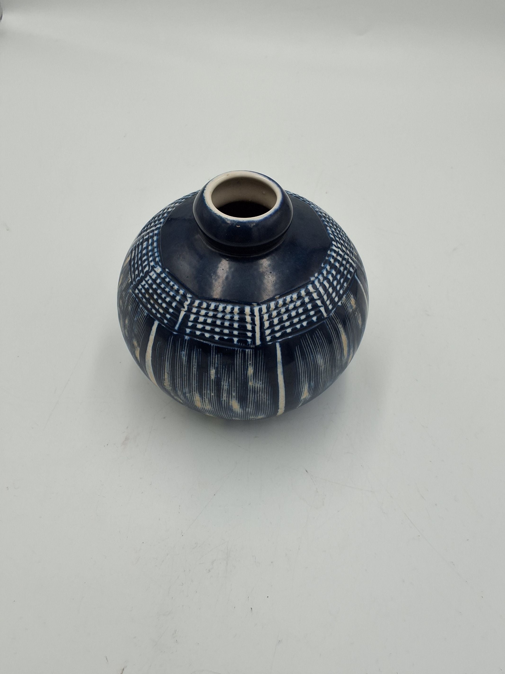 Blå Aksini vase