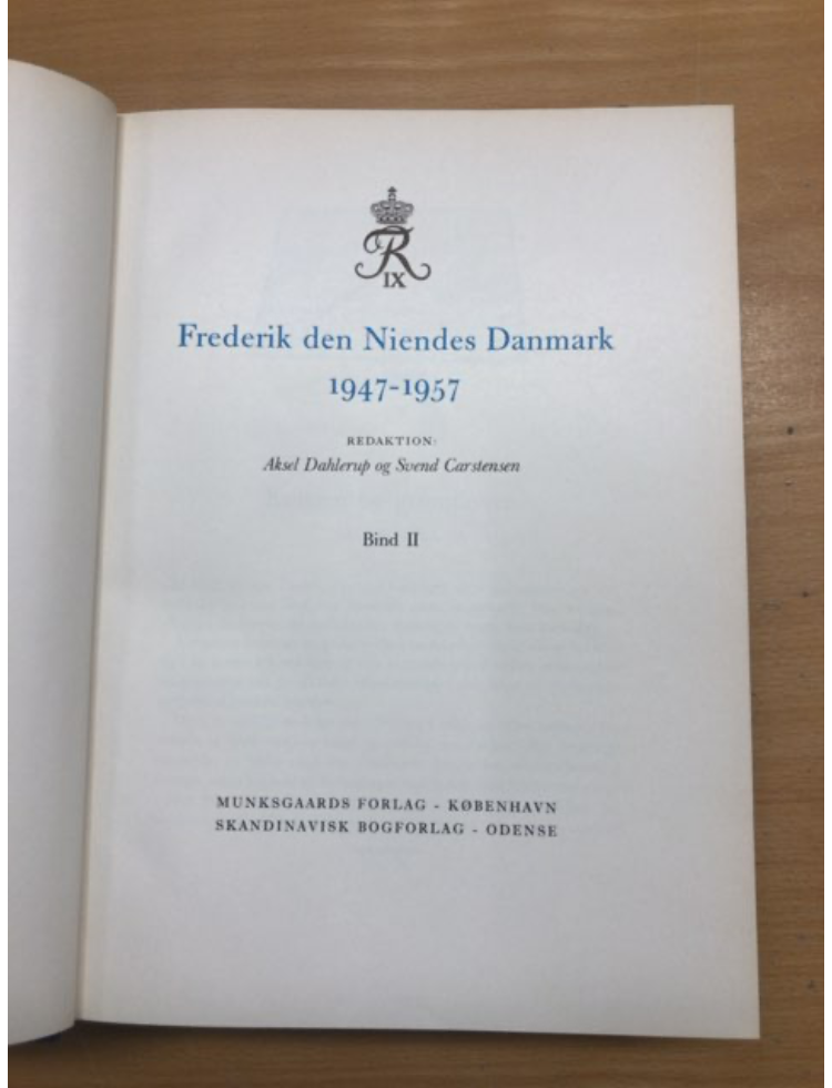 Frederik den Niendes Danmark - 2 bind