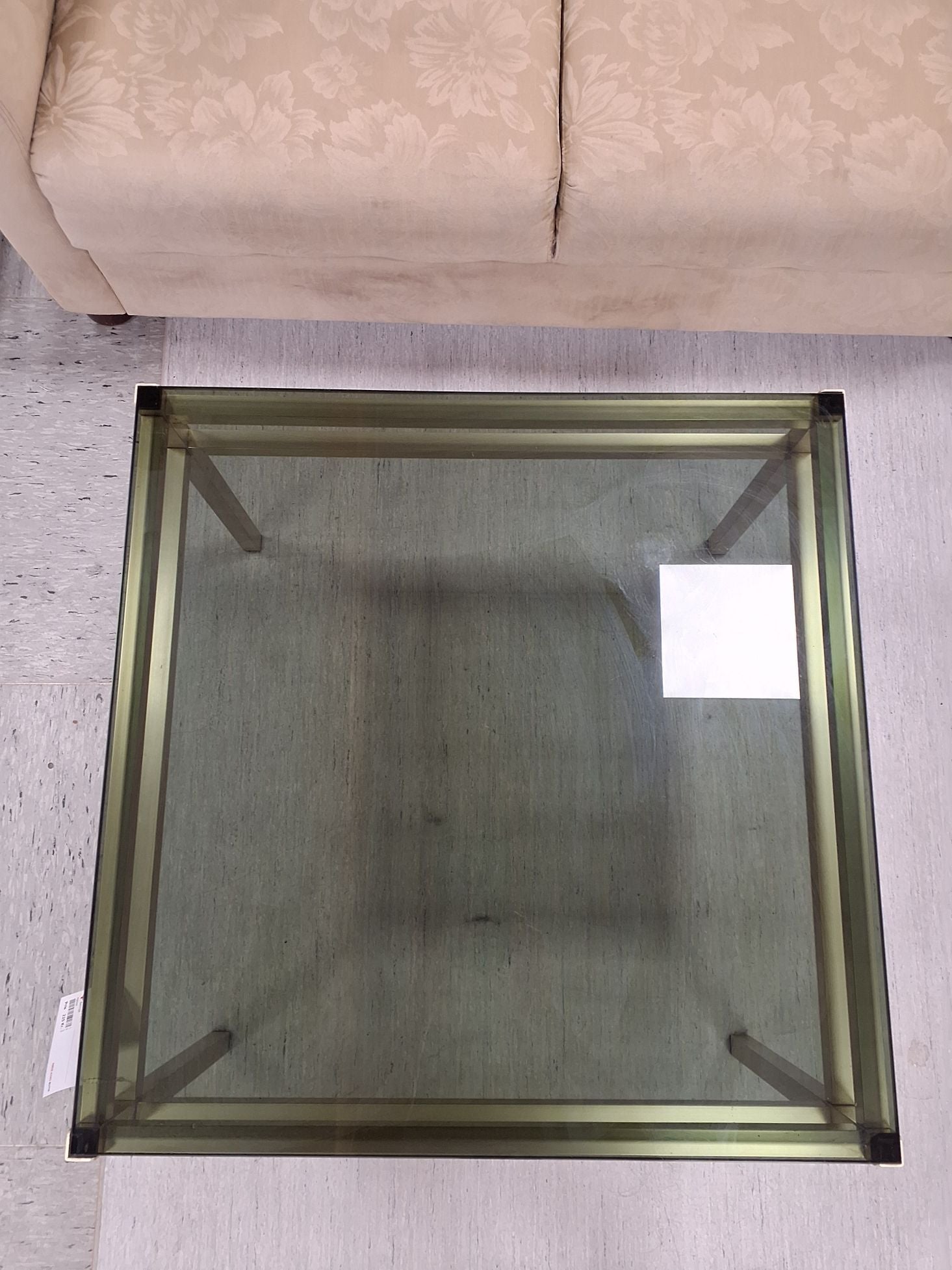 Kvadratisk glas sofabord