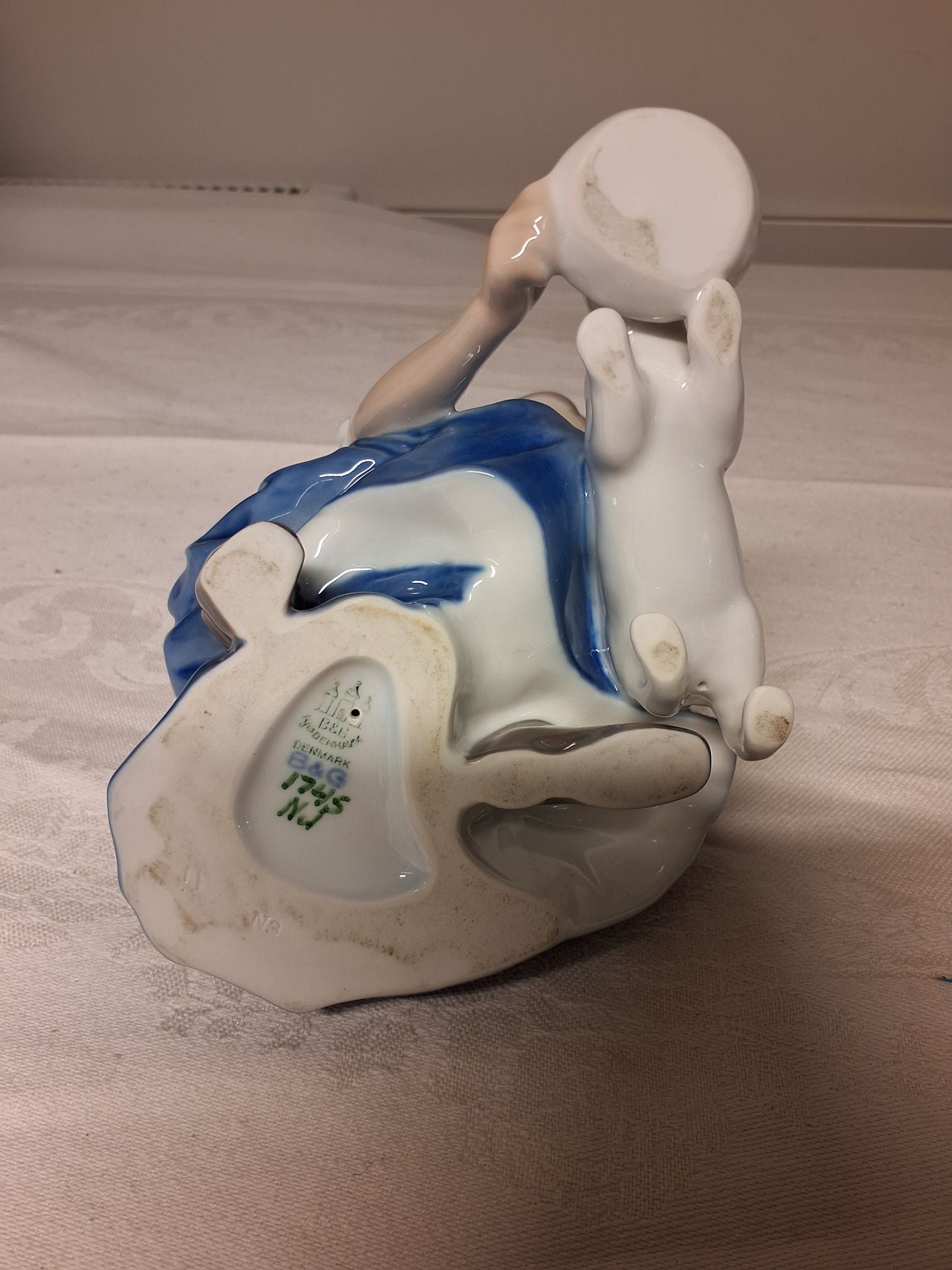 Figurin i porcelæn fra B&G