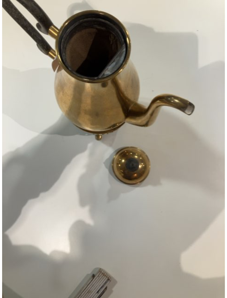 Kaffekande med fyrfad
