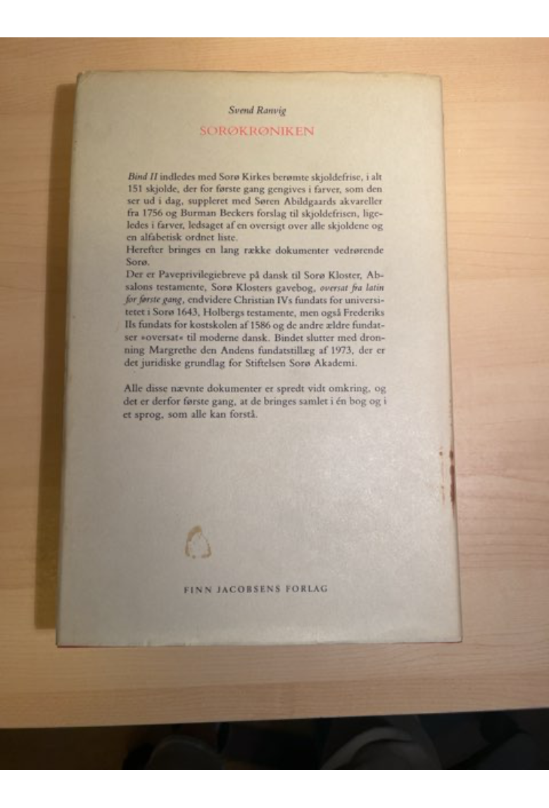 Sorø Krøniken. Bind 1 og 2