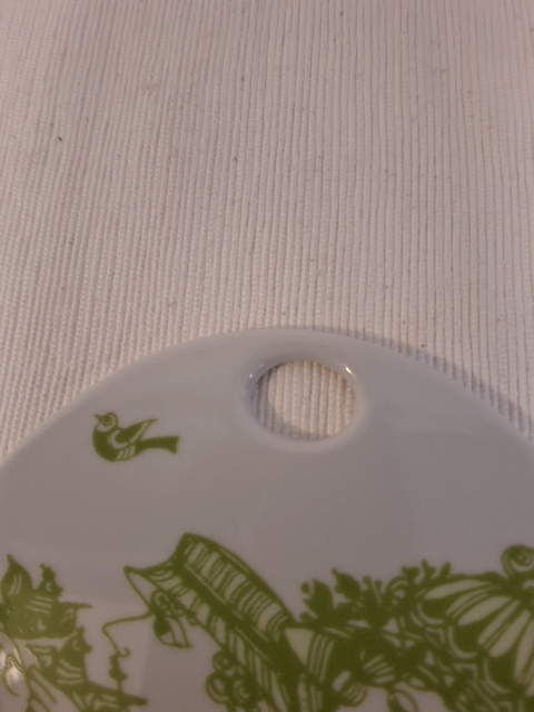 Grøn Bjørn Wiinblad platte