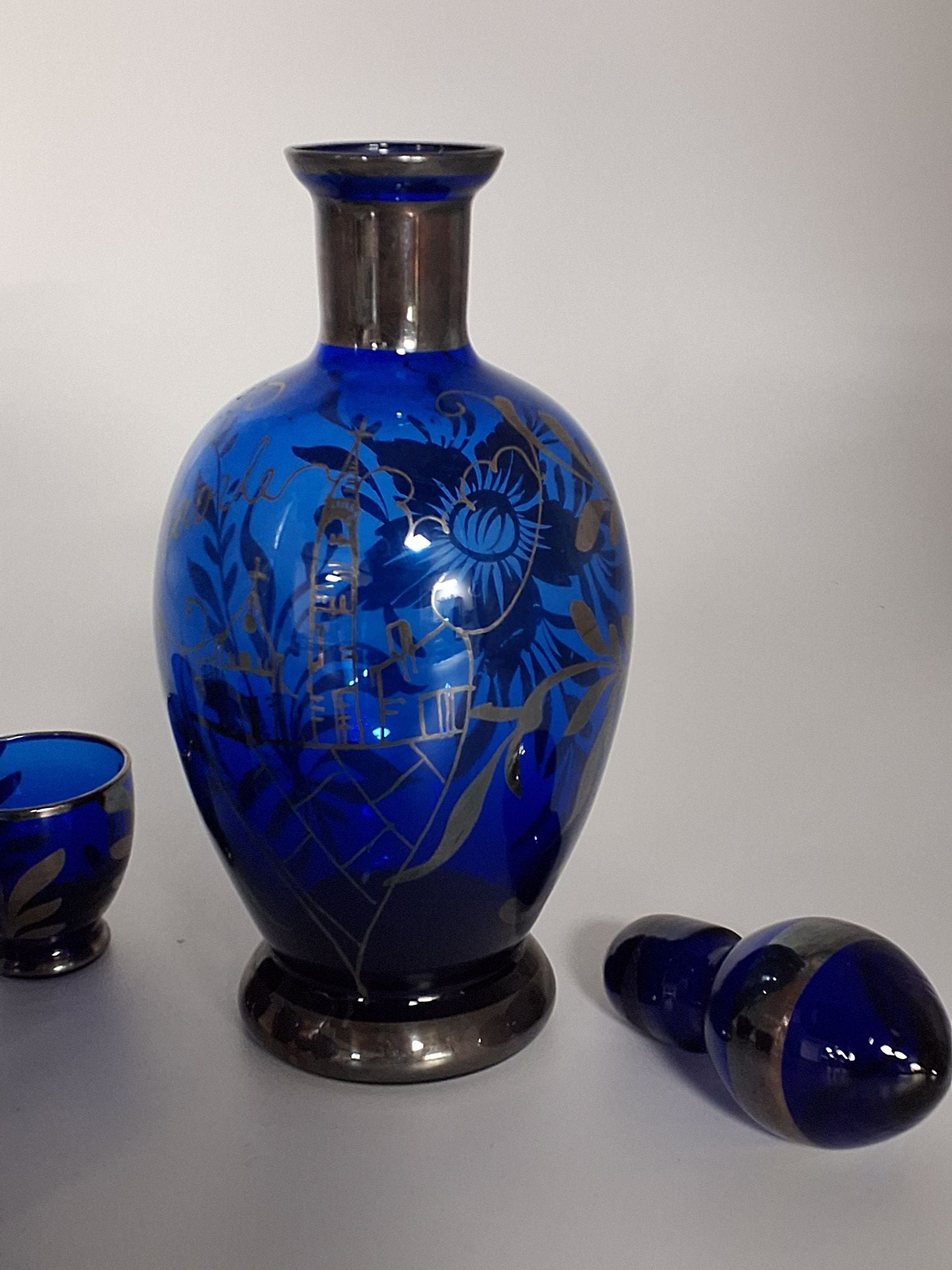 Murano karaffel blå