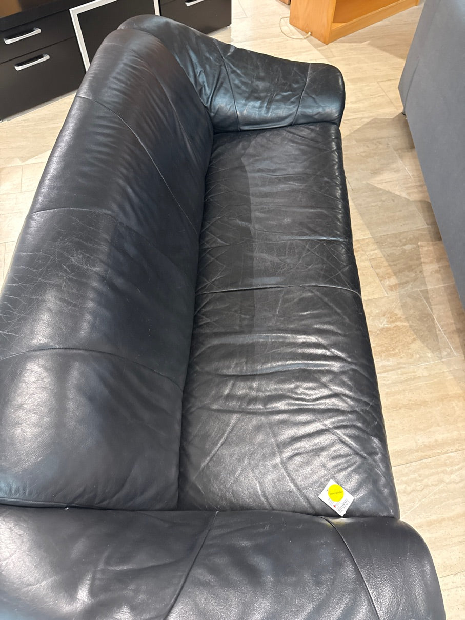 Sofa sort læder